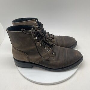 Thursday Boot Co Captain Boots Womens 11 US Brown Leather Lace-Up Ankle Shoes